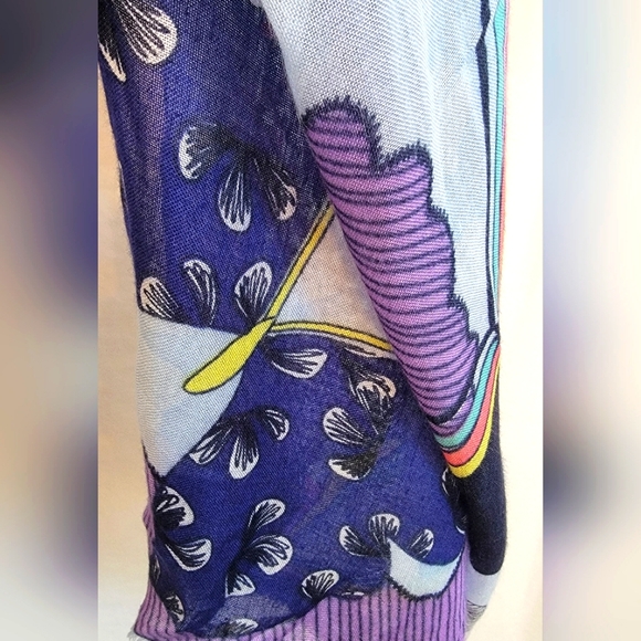 Vera Bradley Soft Fringe Scarf Wrap Butterfly By NWT - Picture 3 of 8